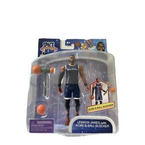 Space Jam Lebron James A New Legacy 5 Inch With Acme B-Ball Blocker Brand New